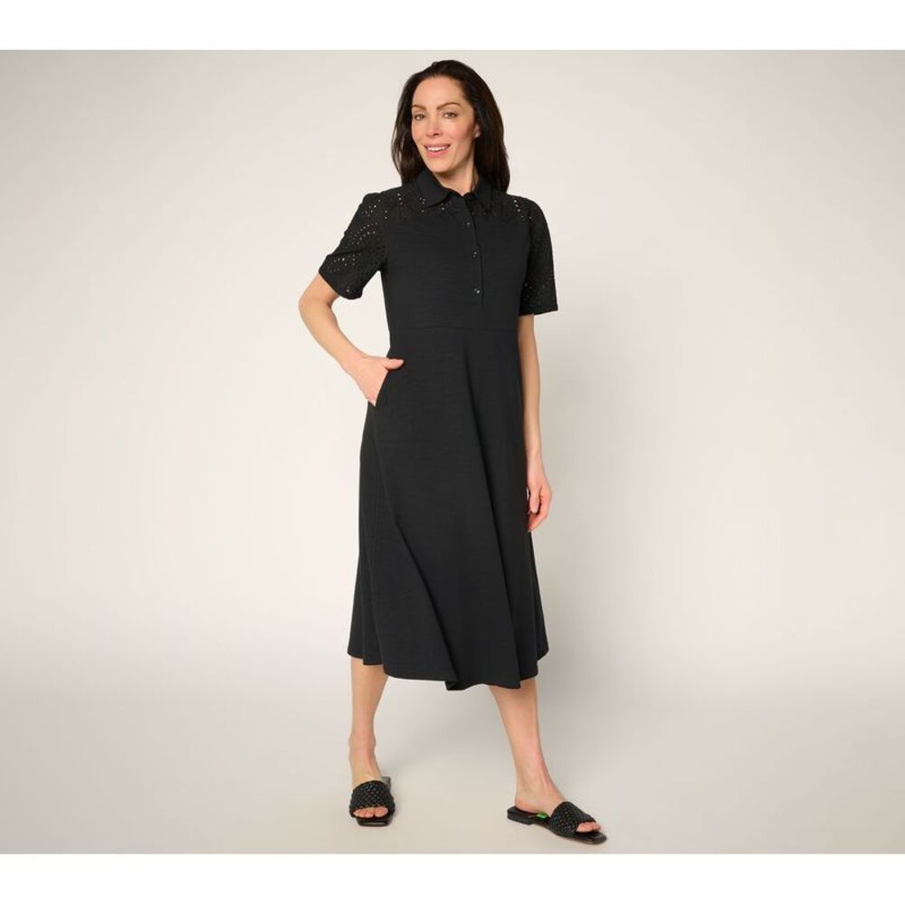 Joan Rivers Classics Collection Women's Dress Sz M Make Your Black